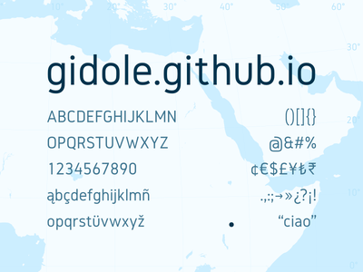 Gidole font