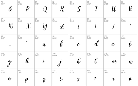 Kitahara Brush Script demo vers