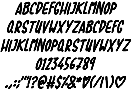 Lovebuzz font