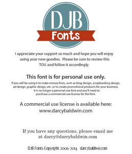 DJB MrsWebster font