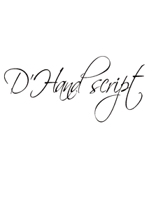 D'Handscript font