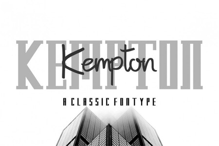 Kempton Demo Handwritting font