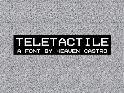Teletactile font