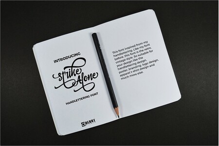 Strike Alone Script font