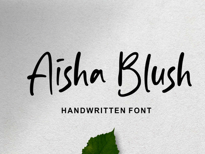 Aisha Blush font