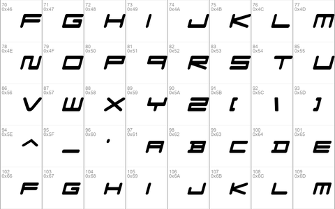 F-Zero GX Venue Font