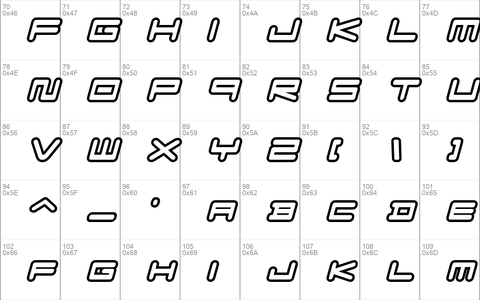 F-Zero GX Venue Font Outlines