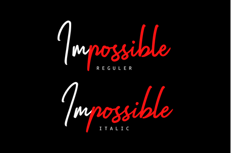 Impossible font