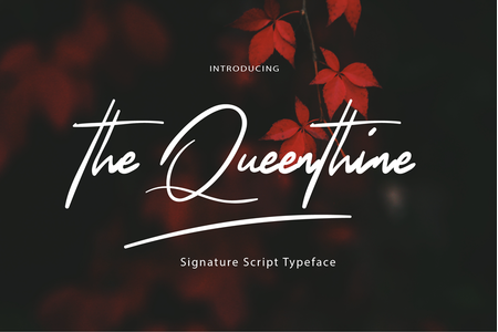 The Queenthine font