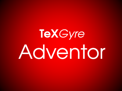 TeX Gyre Adventor font
