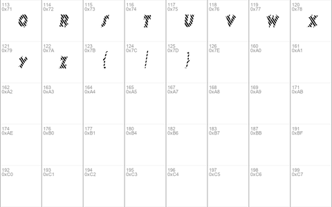 CandyStripeCondensed Oblique