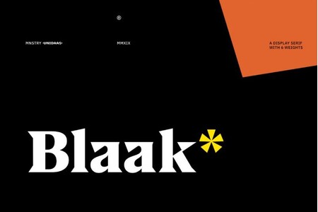 Blaak Black PERSONAL USE font