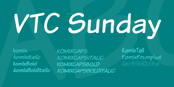 VTCSundaykomix font