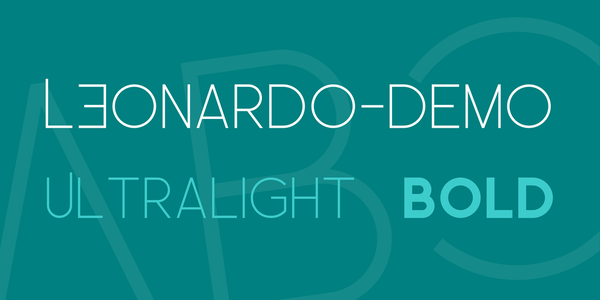 LEonardo-Demo Ultralight font