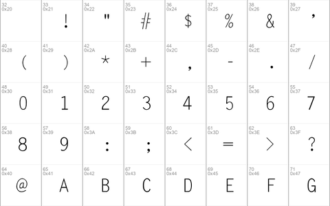 LetterGothic-Normal Regular