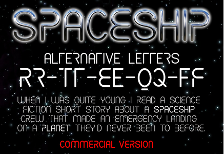 CF Spaceship font