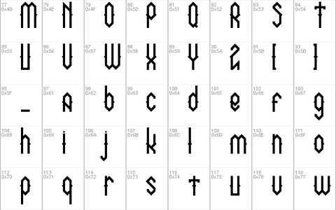 NORTH-06 font