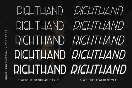 Right Hand font