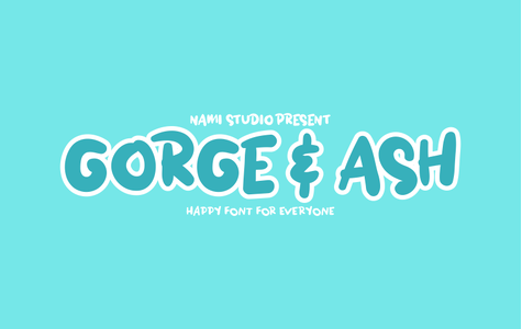 GORGE  ASH font