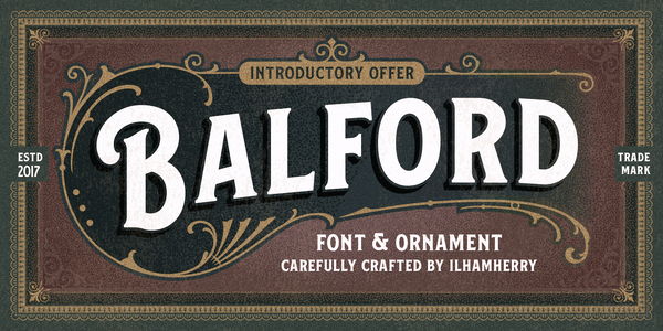 Balford font