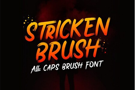Stricken Brush font