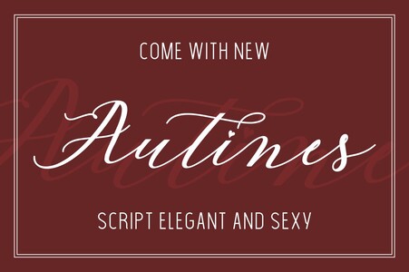 Autines Script font