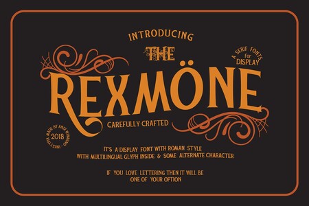 Rexmone DEMO font