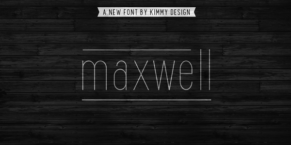 Maxwell Sans font