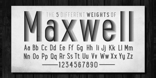 Maxwell Sans font