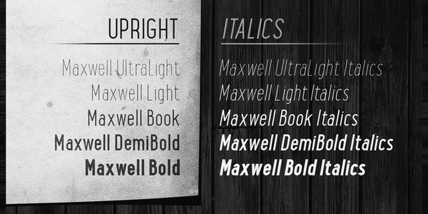 Maxwell Sans font