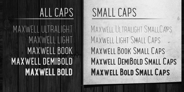 Maxwell Sans font