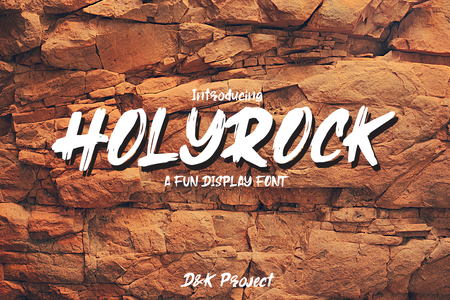 Holyrock font