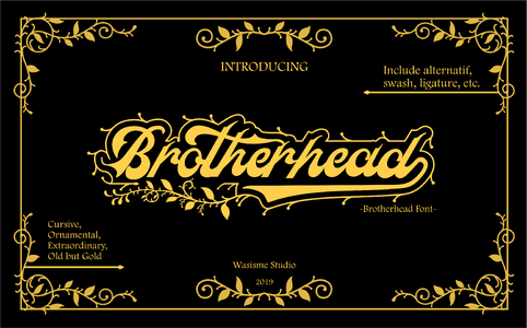 Brotherhead font