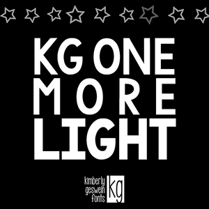 KG One More Light font