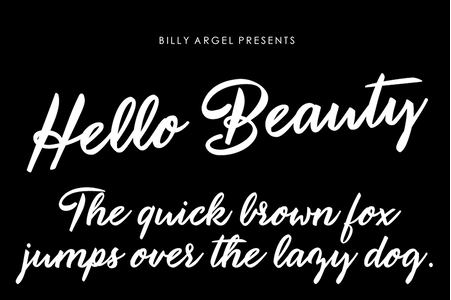 Hello Beauty Personal Use font
