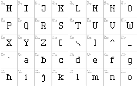 Serif Pixel-7 Regular