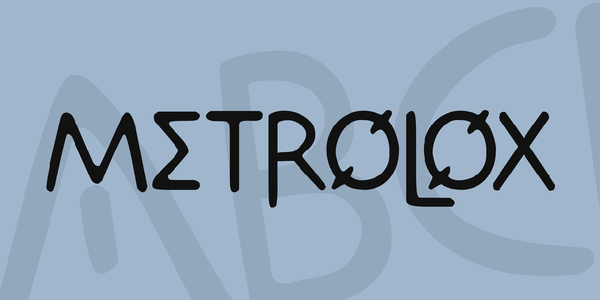 Metrolox font