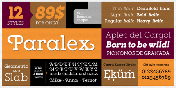 Paralex   font