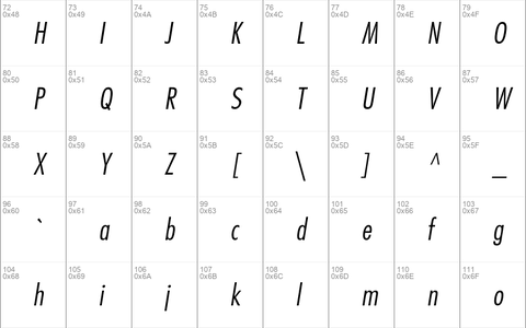 Futura Std Light Condensed Oblique