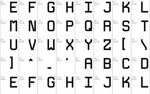 EVA35 font