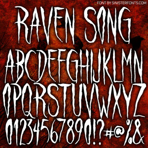 Raven Song font