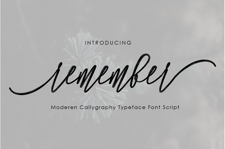 Remember font