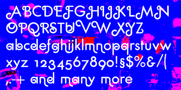 GeometaRoundedDeco  font