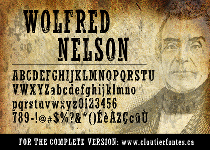 WolfredNelson font