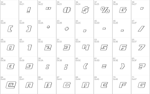 Drone Tracker Outline Italic