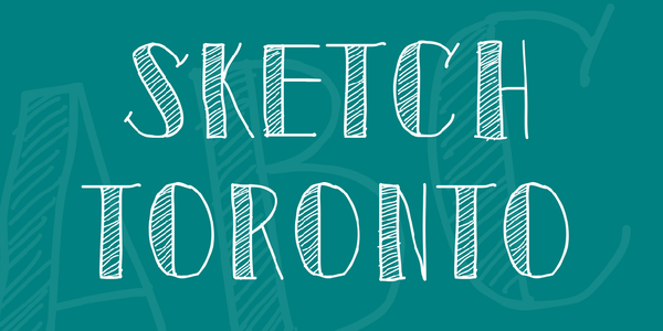 Sketch Toronto font