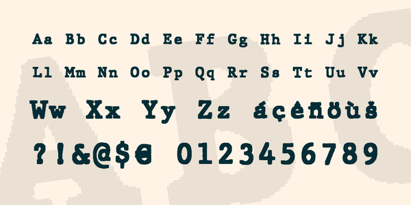 JMH Typewriter mono font