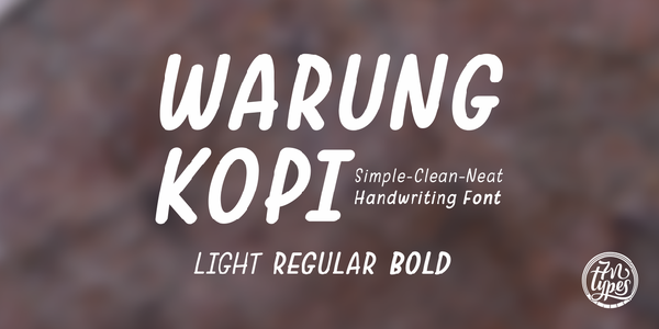 Warung Kopi Light font