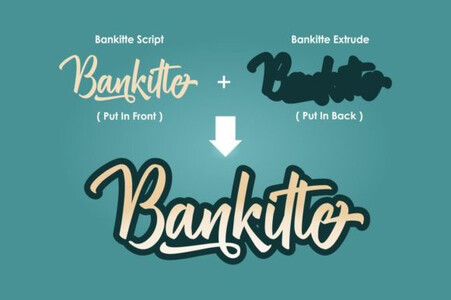 Bankitte Personal Use font