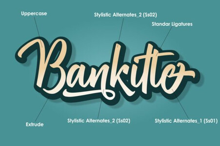 Bankitte Personal Use font